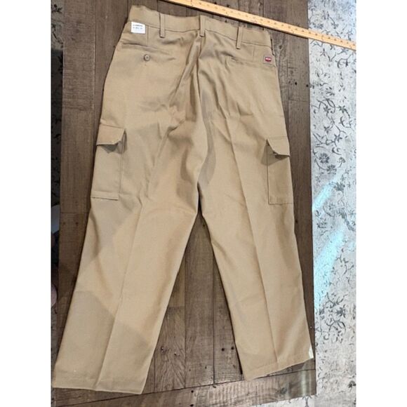 Red Kap Men's Pleated Twill Work Pants 38x30 Construction Heavy Duty 2 pairs - Picture 2 of 6